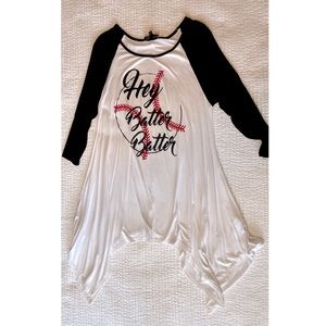 Baseball tunic tee